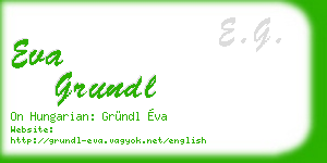 eva grundl business card