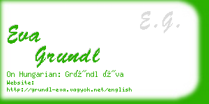 eva grundl business card